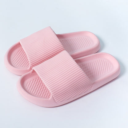 Klapki domowe Unisex na grubej podeszwie gumowe