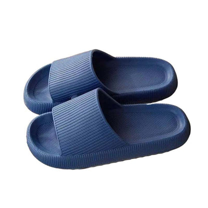 Klapki domowe Unisex na grubej podeszwie gumowe
