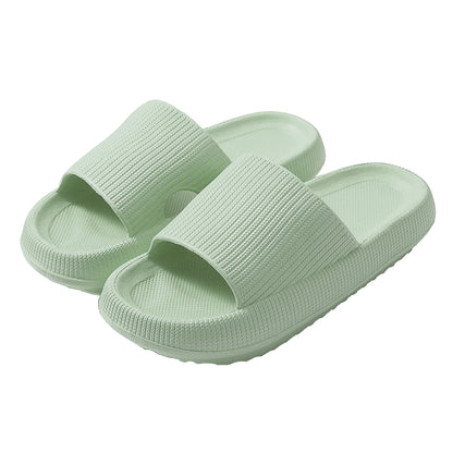 Klapki domowe Unisex na grubej podeszwie gumowe