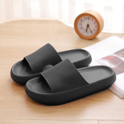 Klapki domowe Unisex na grubej podeszwie gumowe