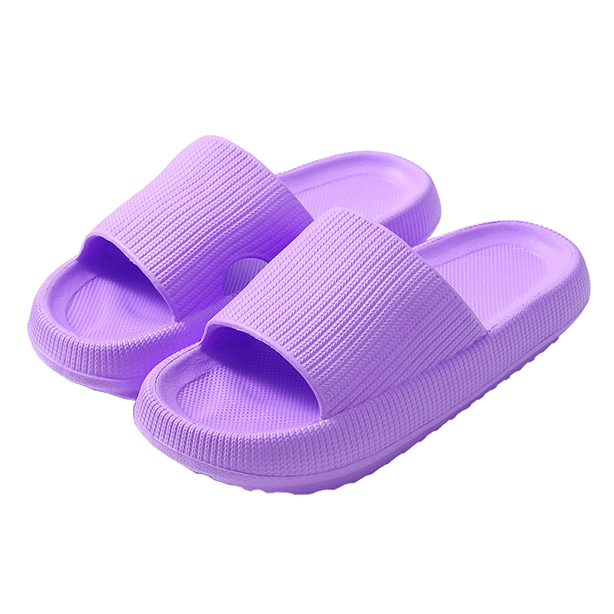 Klapki domowe Unisex na grubej podeszwie gumowe